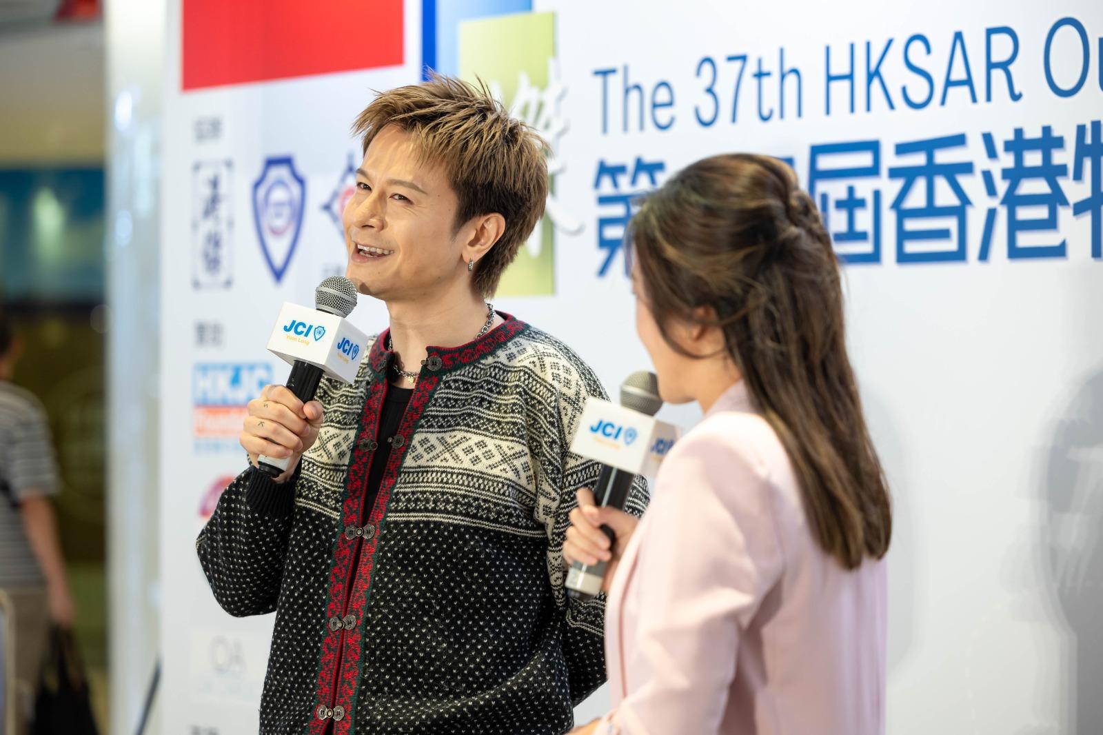 陳健安以活動大使身份,出席「十大傑出學生選舉2025」頒獎典禮。