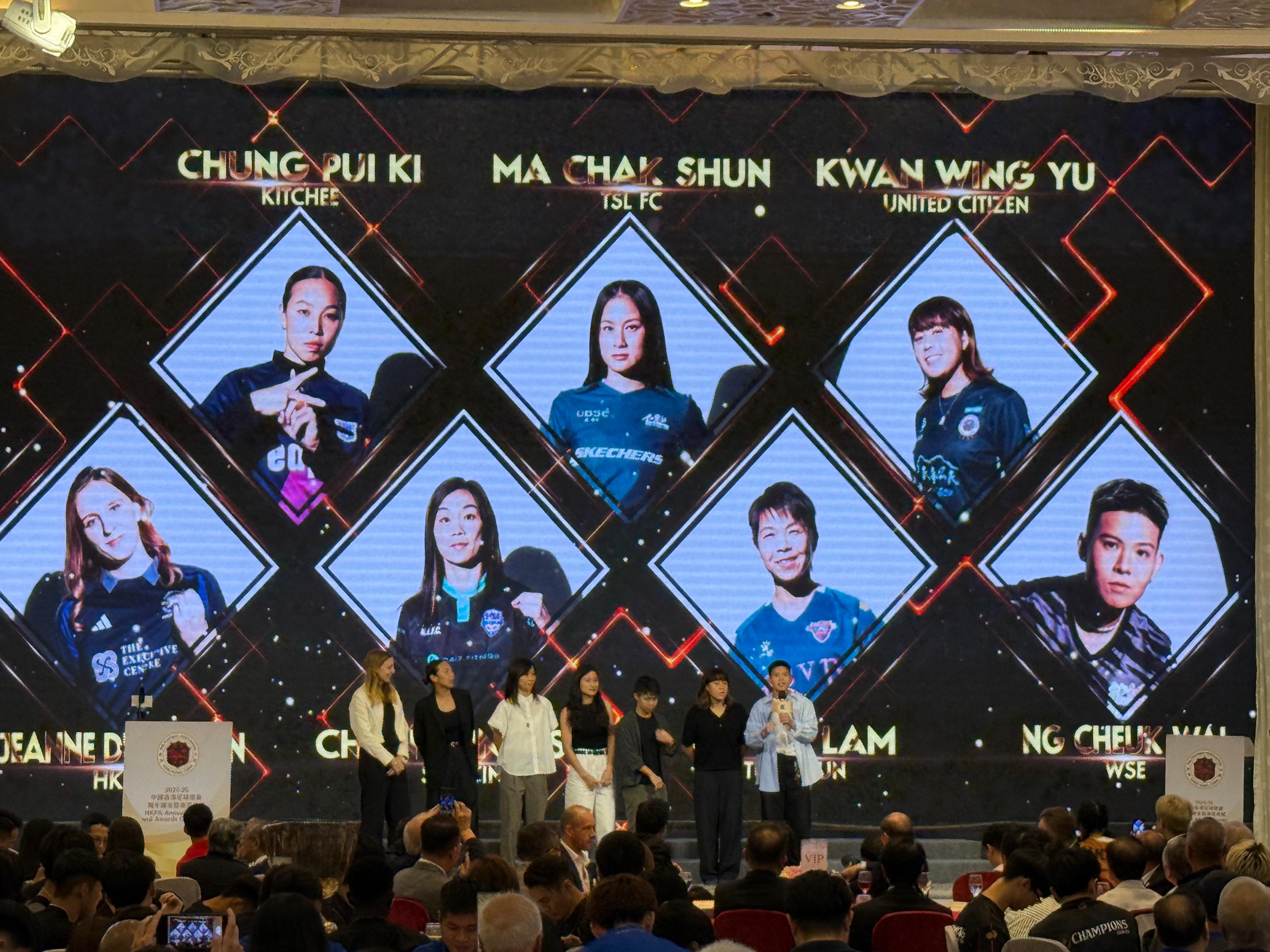 陳詠詩當選香港足球小姐。(《am730》記者攝)