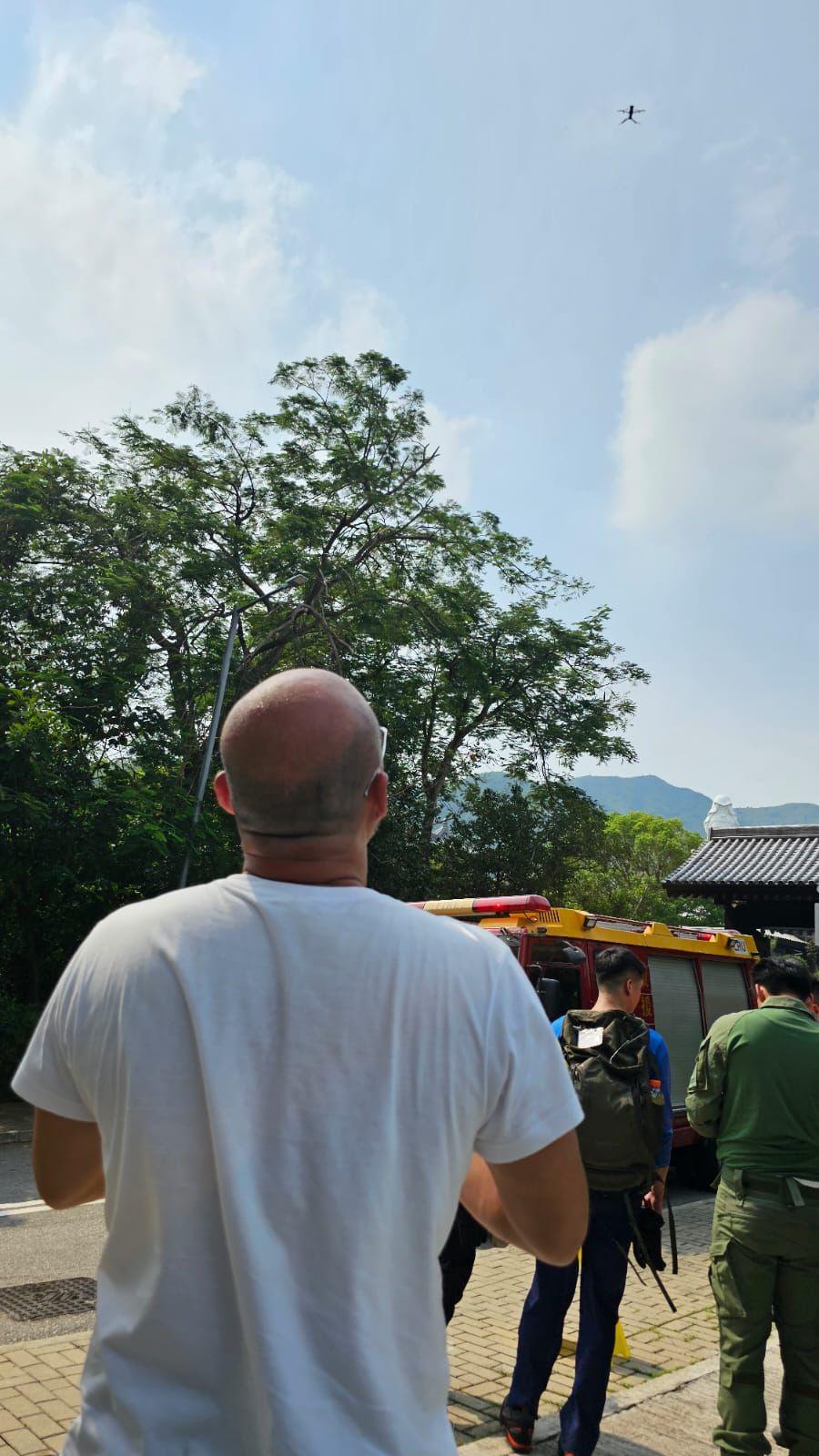 紀律部隊採無人機結合定位系統 17小時深山救回七旬翁 搜救員:技術徹底改變山野救援 (警方提供)