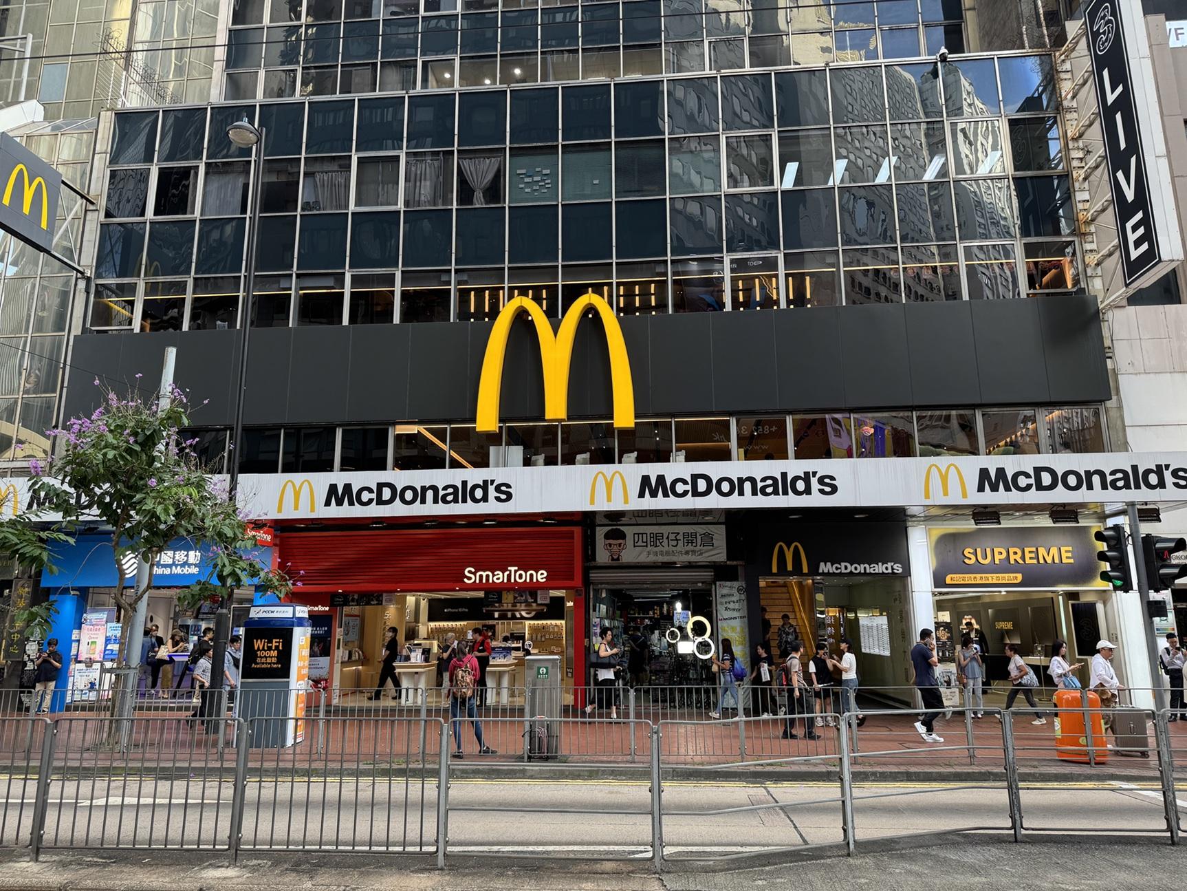 銅鑼灣麥當勞舖位。