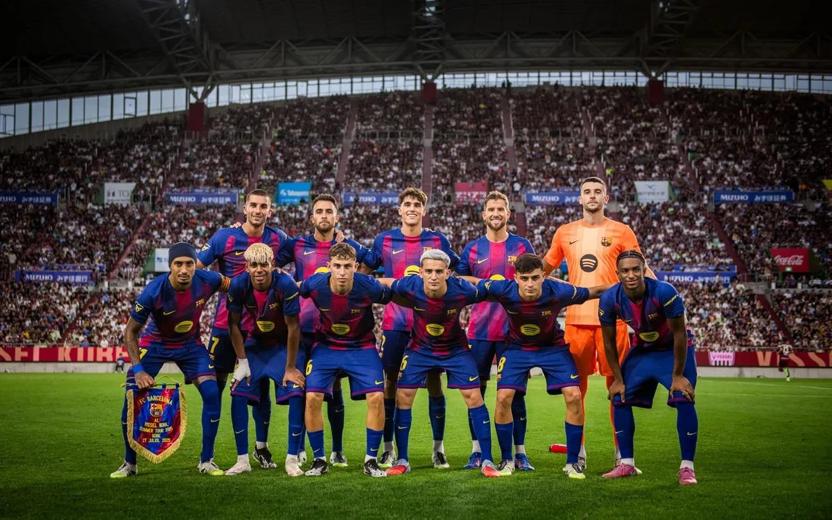 巴塞隆拿3:1贏神戶勝利船。(巴塞隆拿官網)