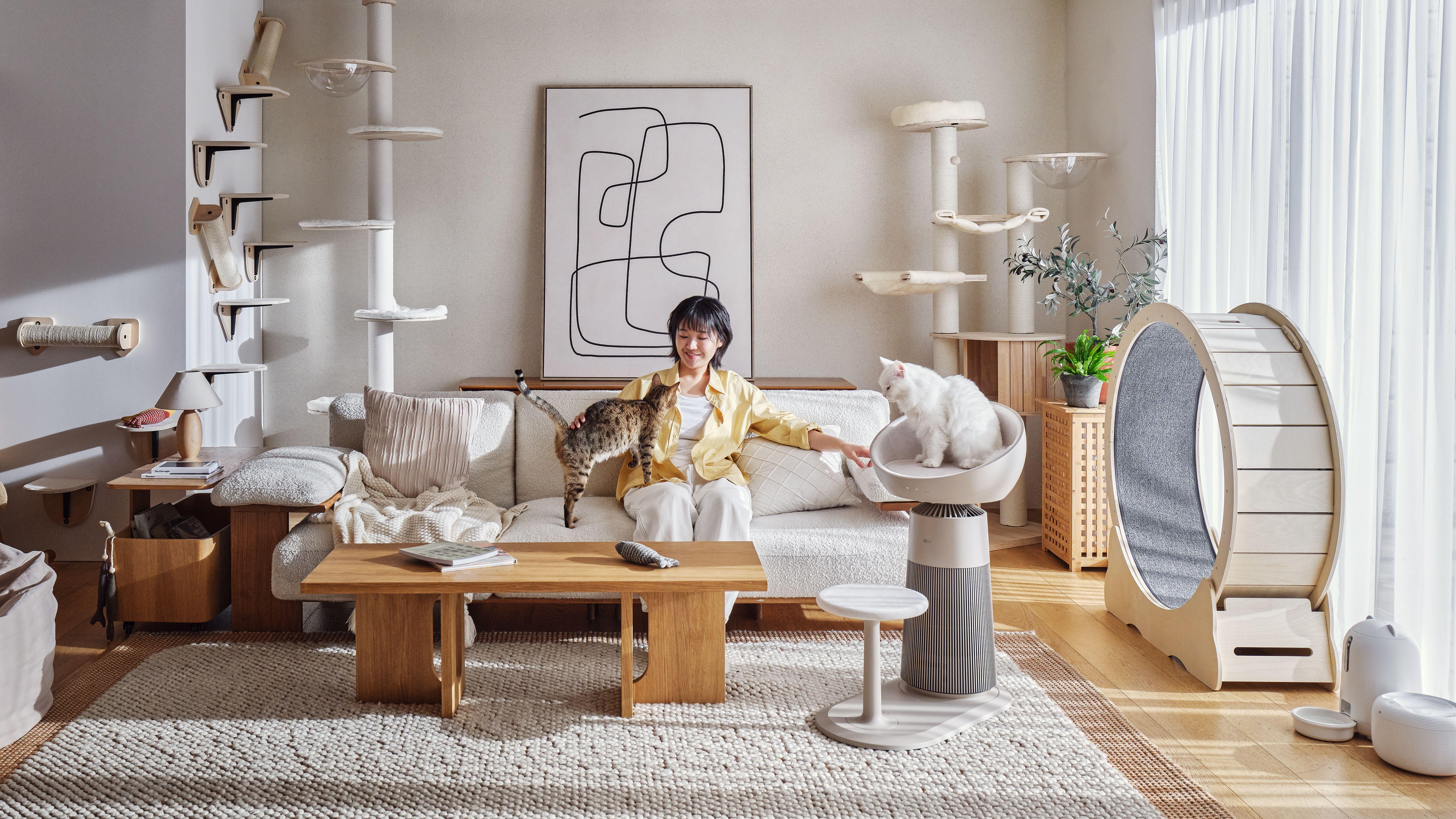 LG PuriCare AeroCatTower特別適合養貓人士使用。