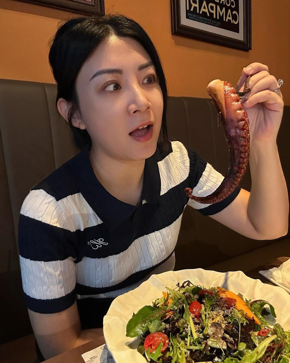 張文采於2019年離開無綫新聞部,仍經常在社交網站更新生活情況。(IG@wendy_cheung_man_tsoi)