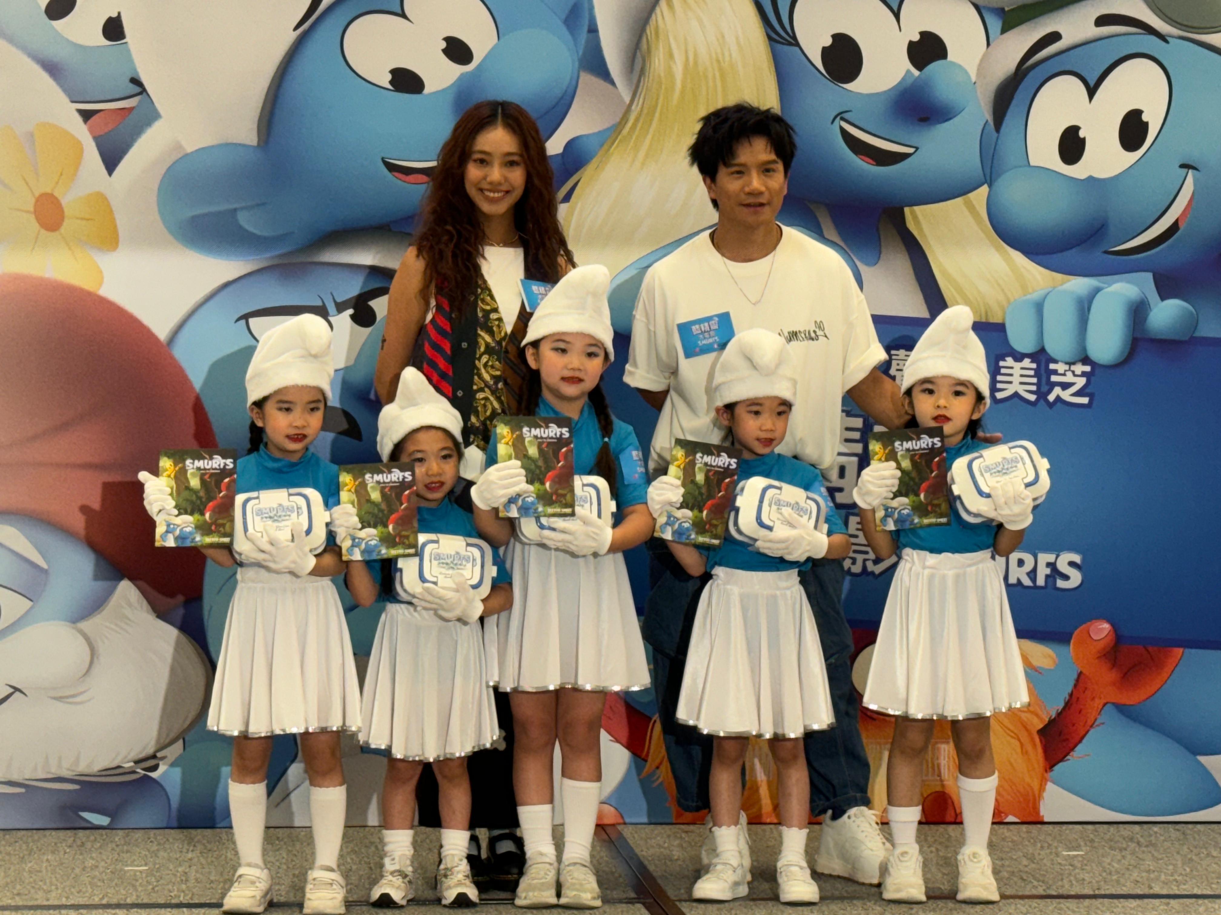 梁釗峰和JACE在活動有玩遊戲。 (娛樂組攝)