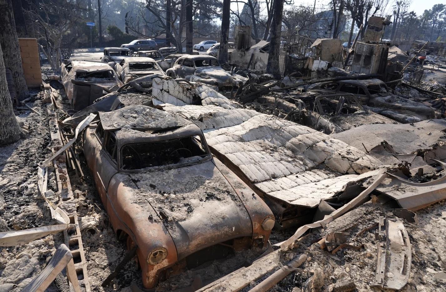 加州洛杉磯近郊今年1月山火肆虐,《三藩市紀事報》調查污染檢測結果發現,數十戶民宅罕見地出現致癌物質「鈹」(beryllium)。(資料圖片)