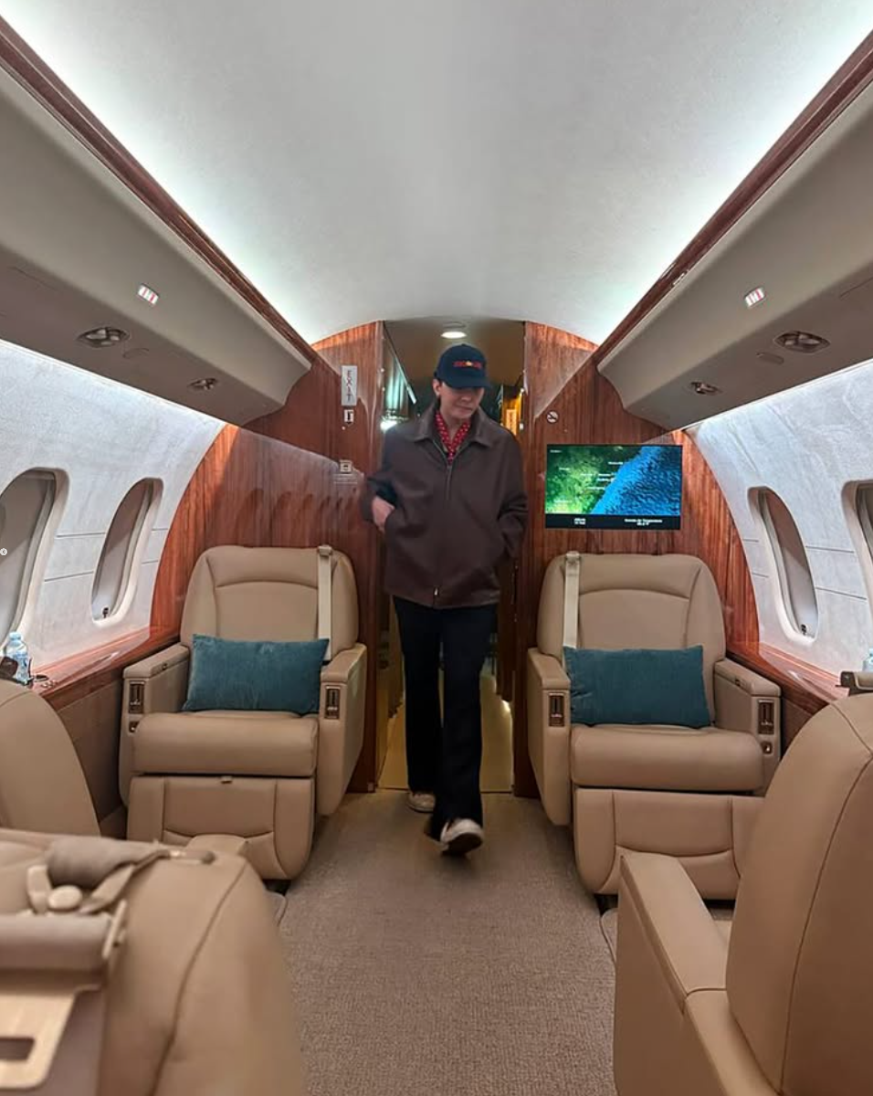 GD的私人飛機照片於網上曝光。