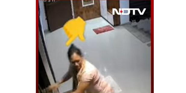 母親大受驚嚇,不知所措。(互聯網)