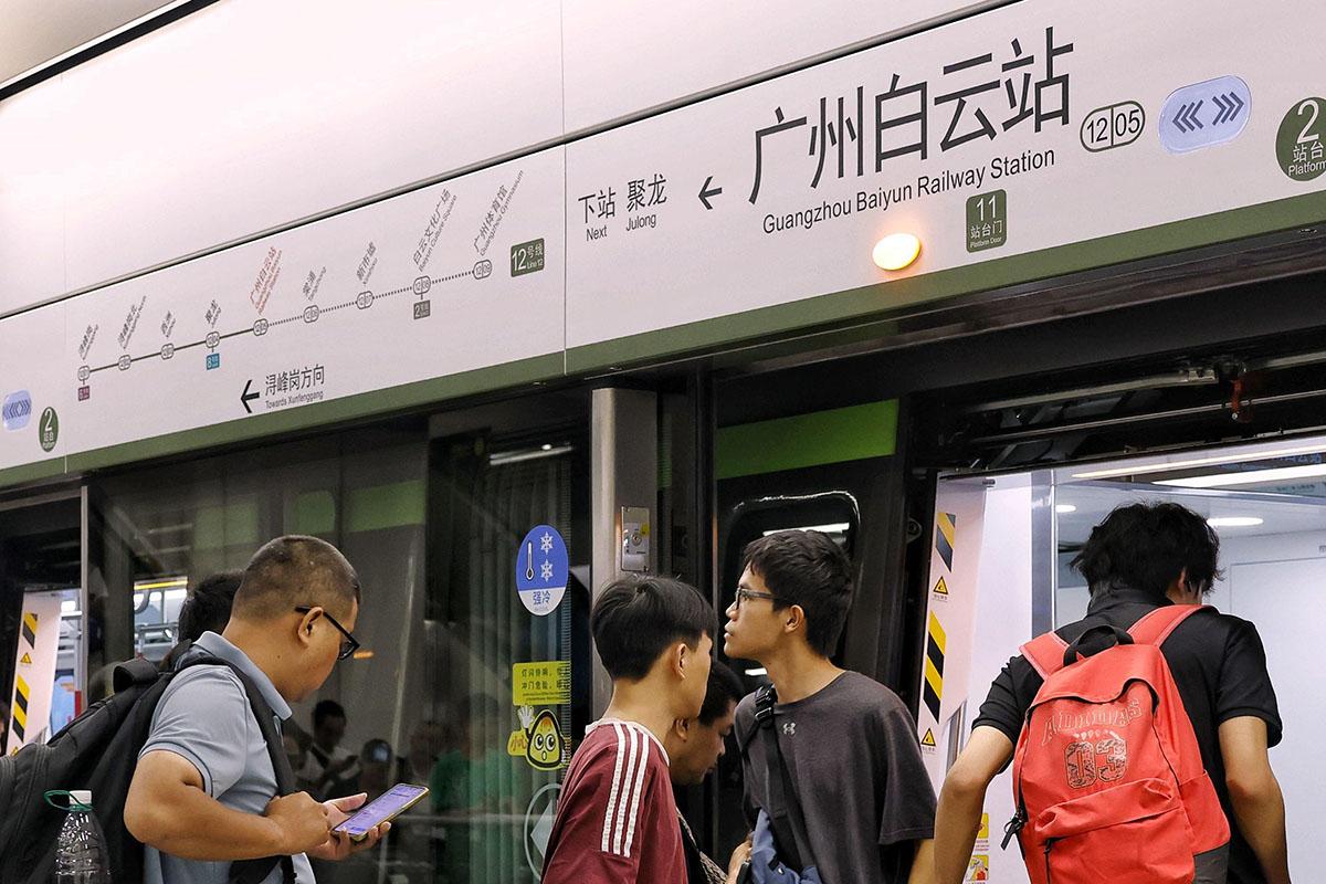 廣州地鐵12號線已經通車。(互聯網)