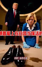 網傳短劇《特朗普愛上白宮清潔員》的圖片。(網上圖片)