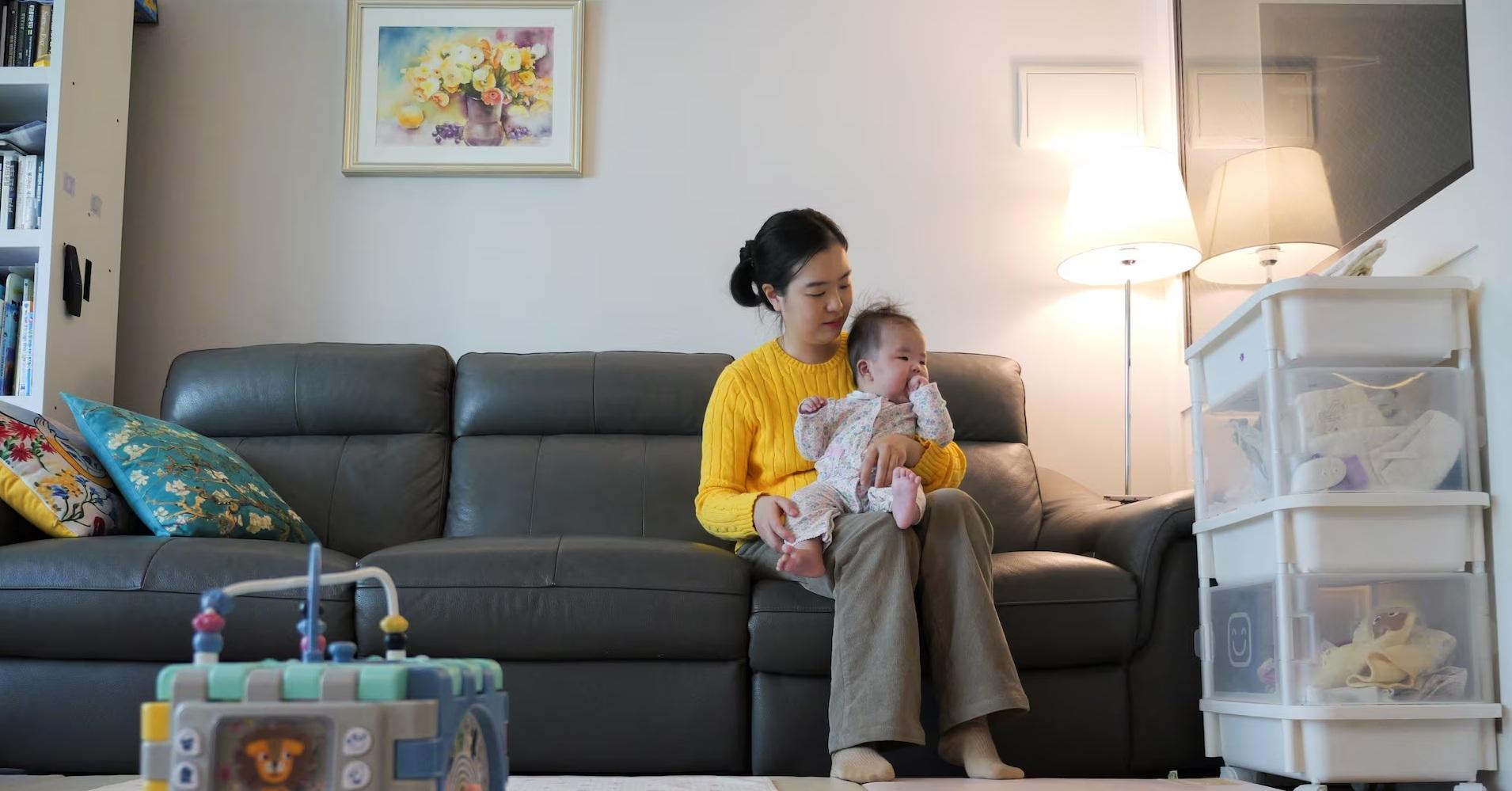 南韓生育率方面,即一名婦女一生平均預計生育的平均嬰兒數,5月為0.75。(資料圖片)