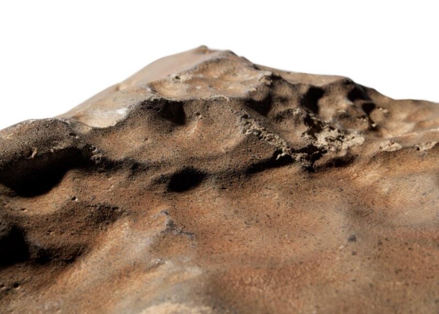蘇富比官網介紹這次拍賣的迄今全球發現最大火星隕石。(互聯網)