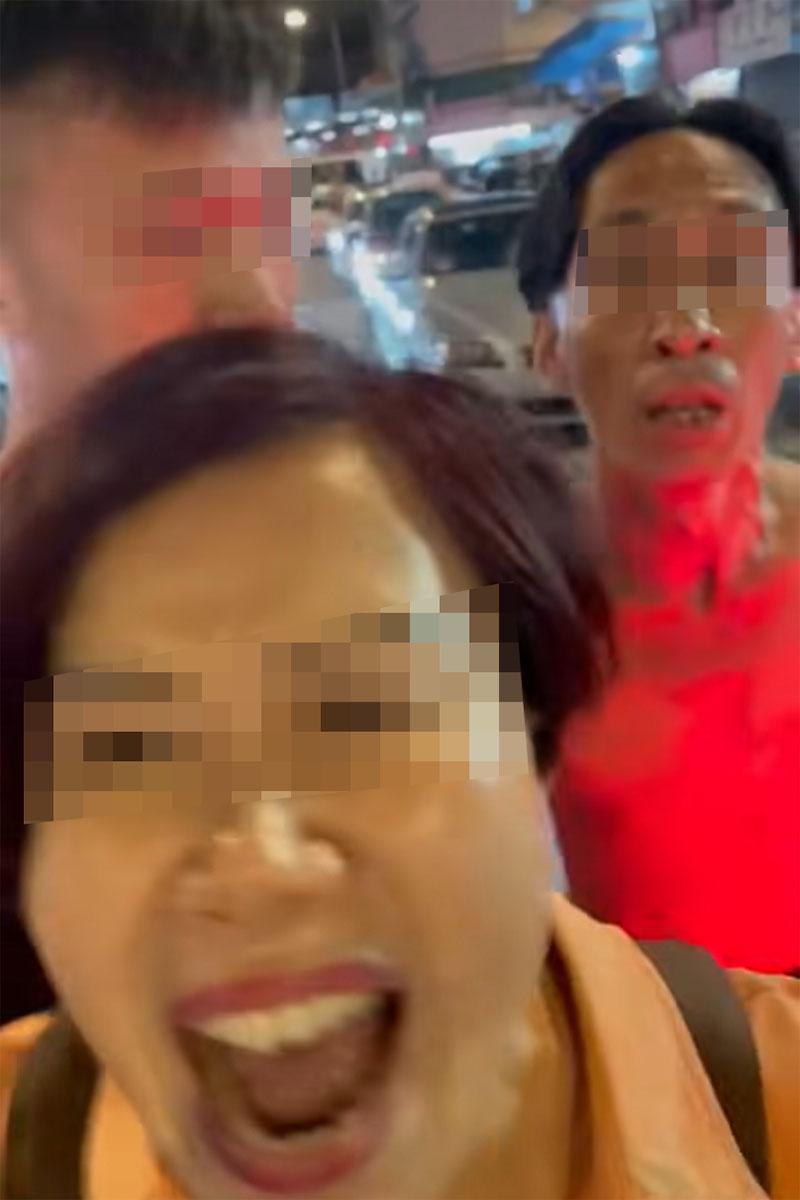 有司機在享和街與鄰近車房職員,因停泊咪錶位問題發生爭執。(網上影片截圖)