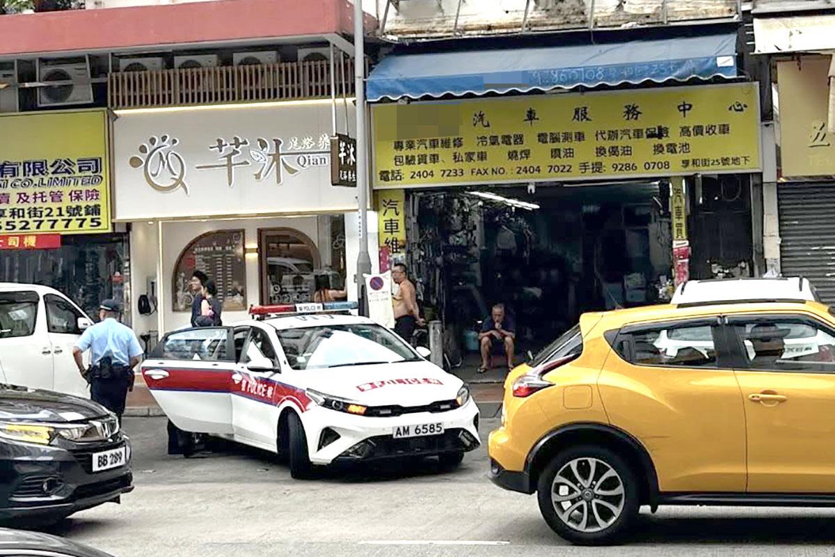 享和街今日間中有警員到場就違例泊車等行為執法。(網上圖片)