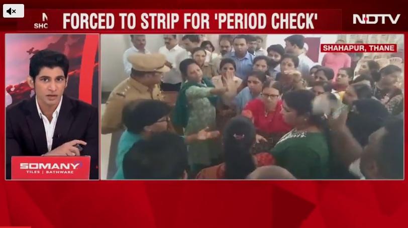 大批家長不滿孩子受辱,湧到學校抗議,並跟校方對質。(互聯網)