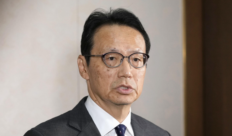 日本駐華大使金杉憲治到法院旁聽,他對判刑感到極度遺憾。(共同社)