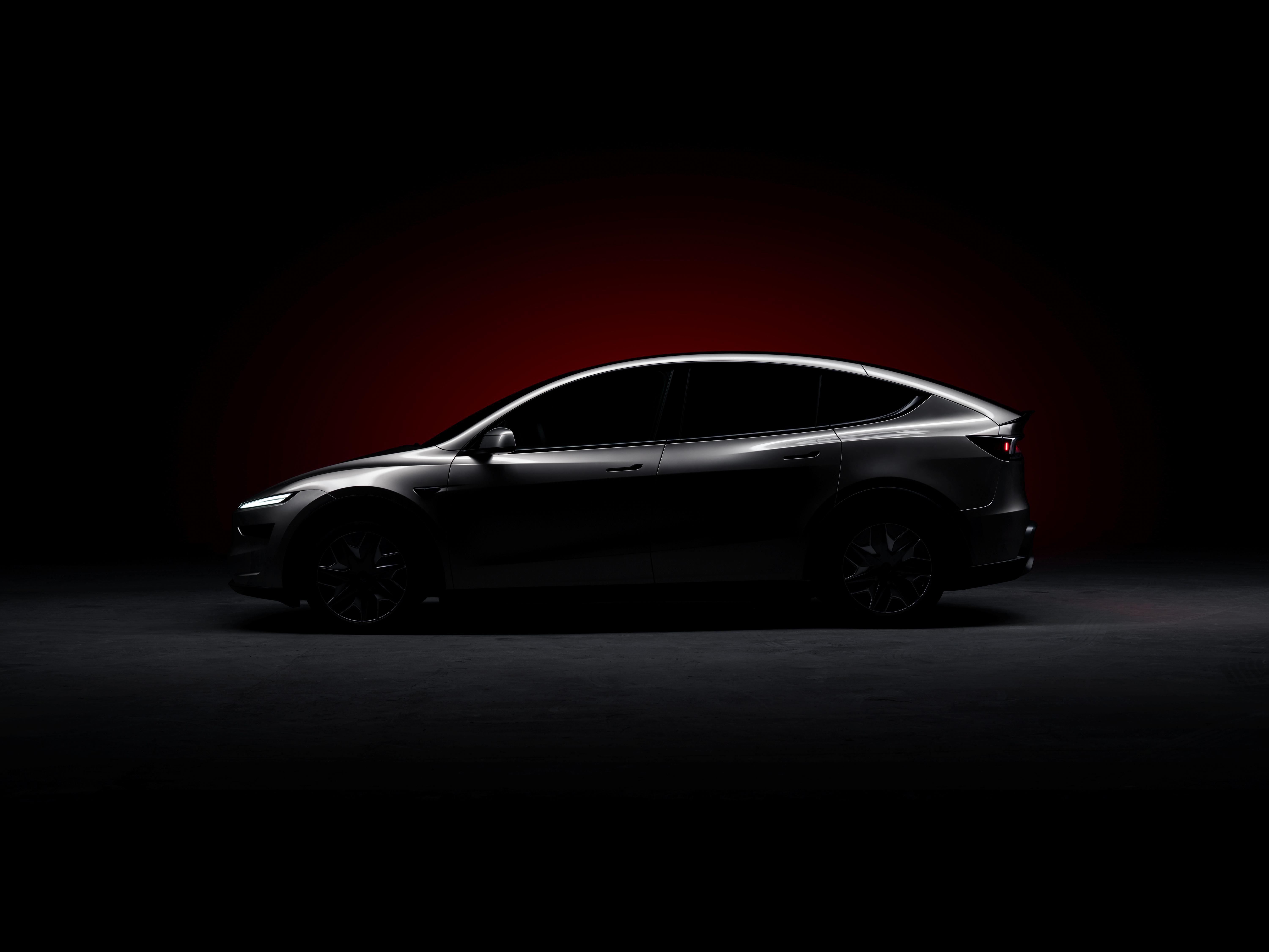 Tesla中國發布全新6座版本Model Y L型號。(微博@特斯拉)