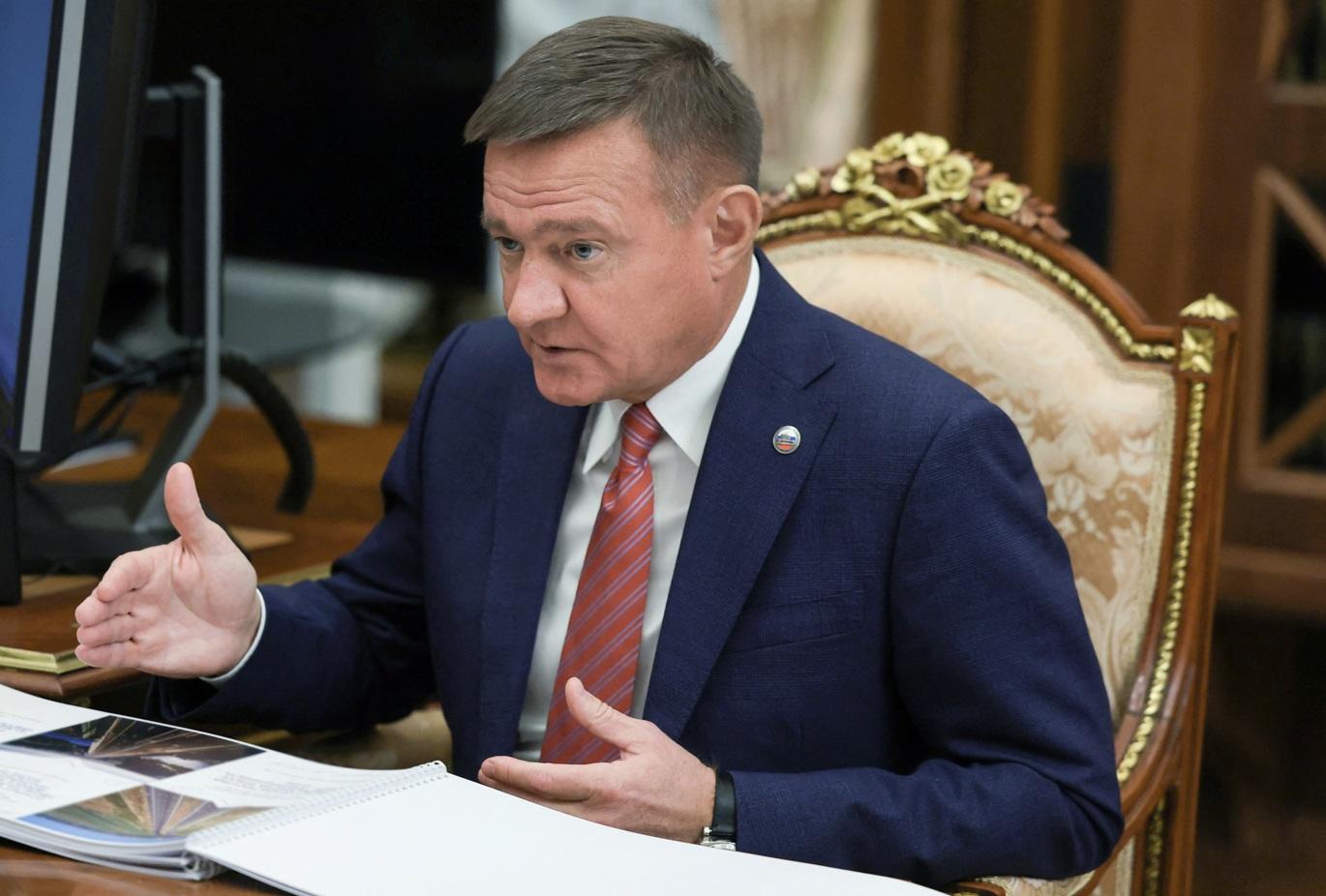 圖為史塔洛沃伊與普京今年1月在克里姆林宮會面時攝。(資料圖片)