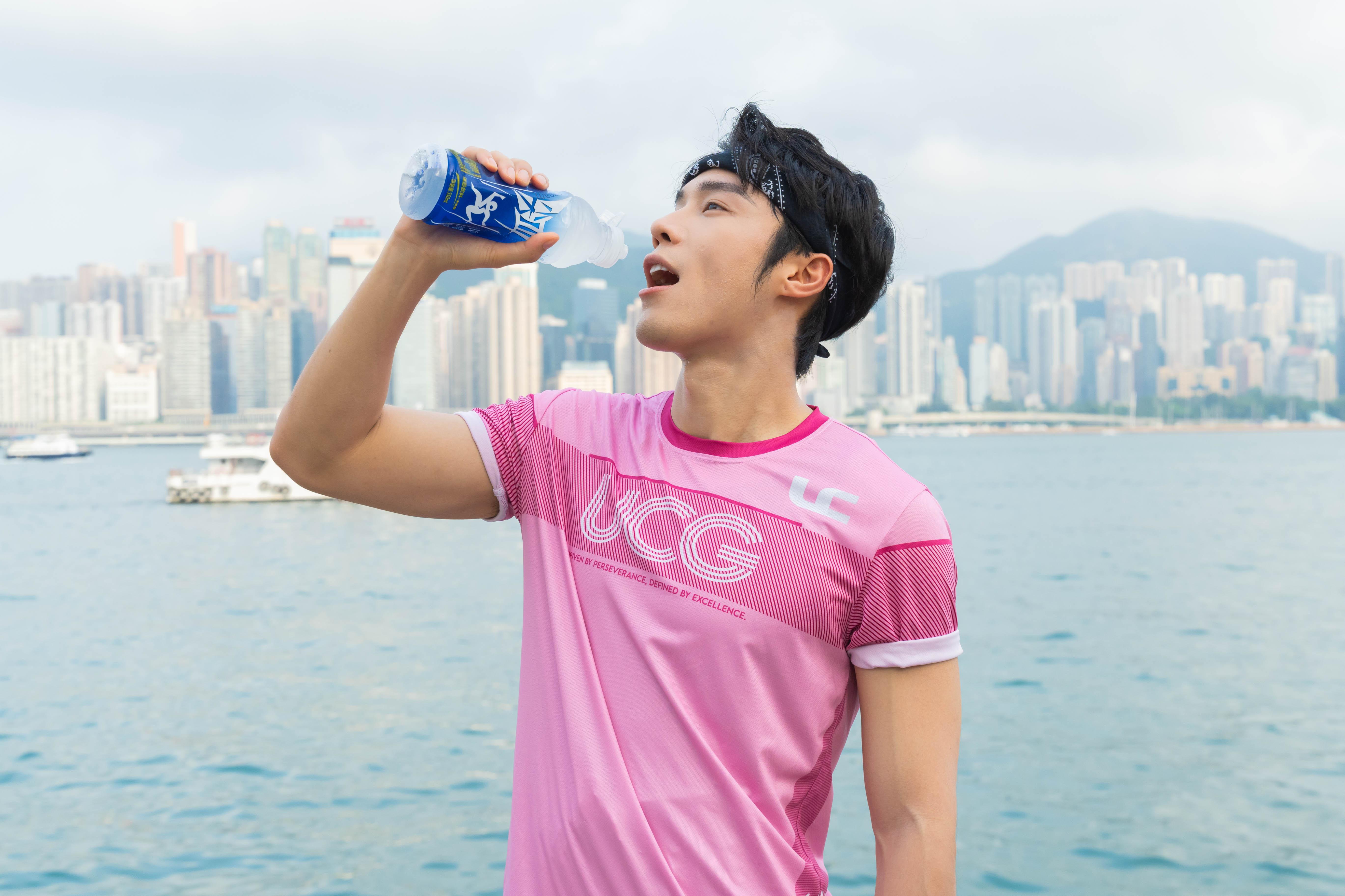 丁子朗運動前一定飲水,因為可以加強耐力。