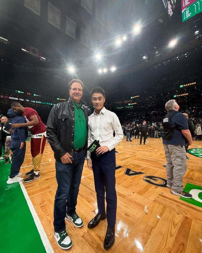 何猷君在IG分享成為NBA凱爾特人隊股東。