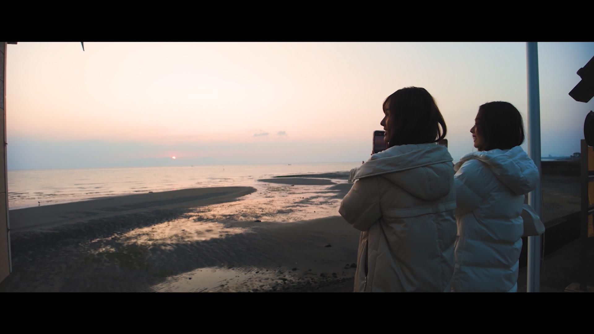Yoyo和Alice清晨5時多便出發睇日出。