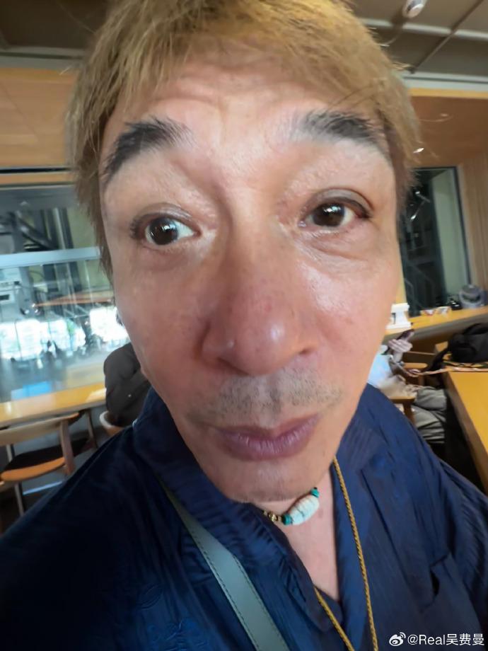 眼神滿布紅根的吳鎮宇。