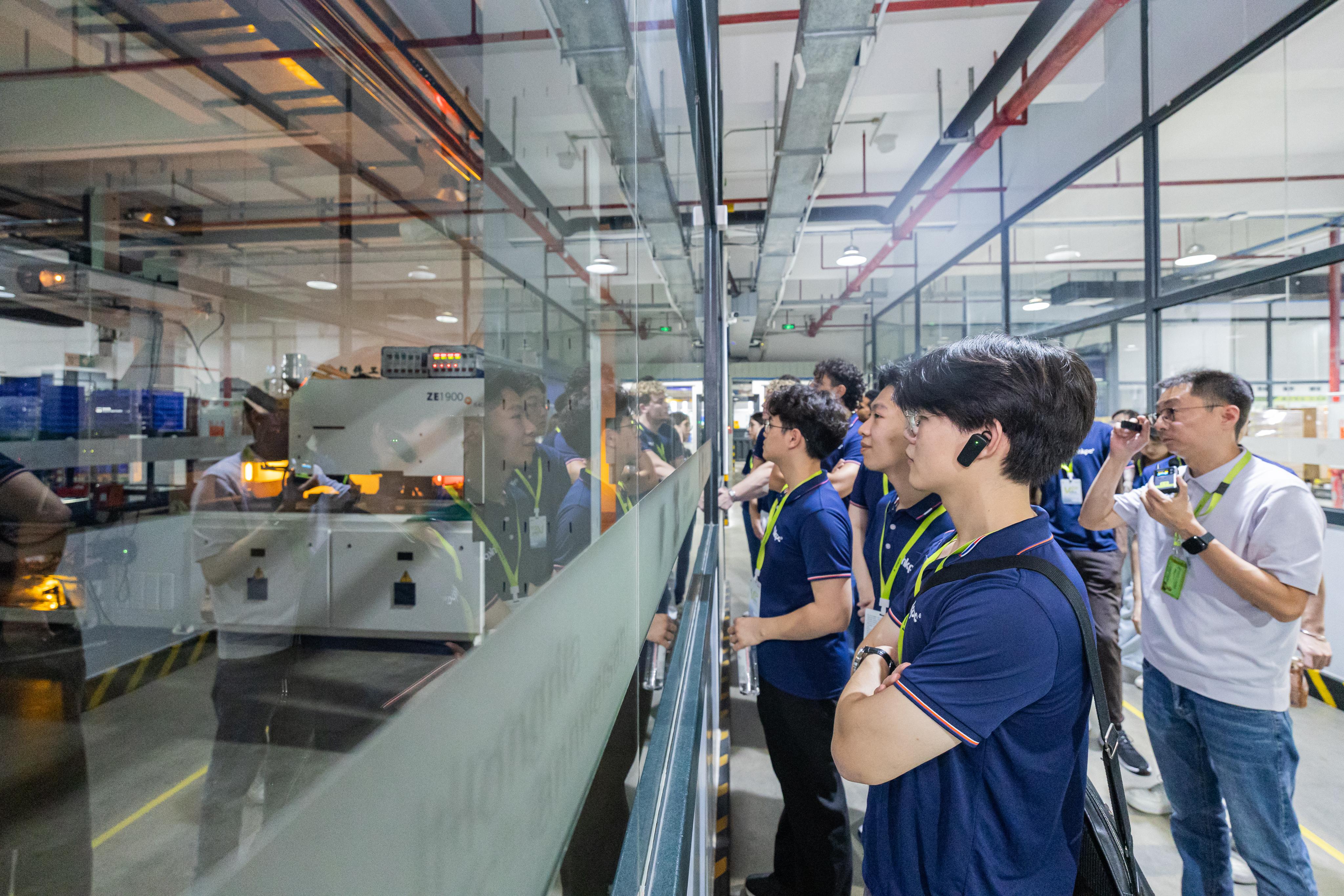 實習生到訪中山廠房