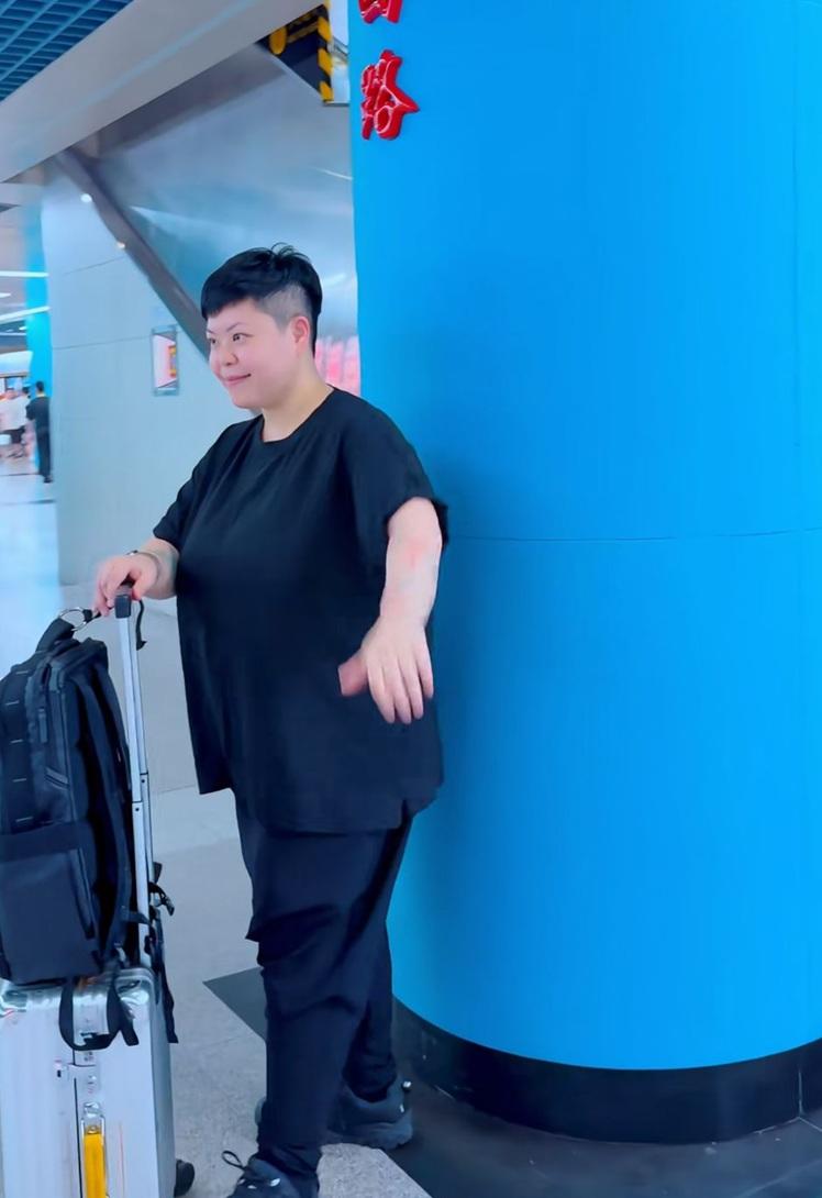 林二汶內地搭地鐵,自言不擔心被其他乘客認出。