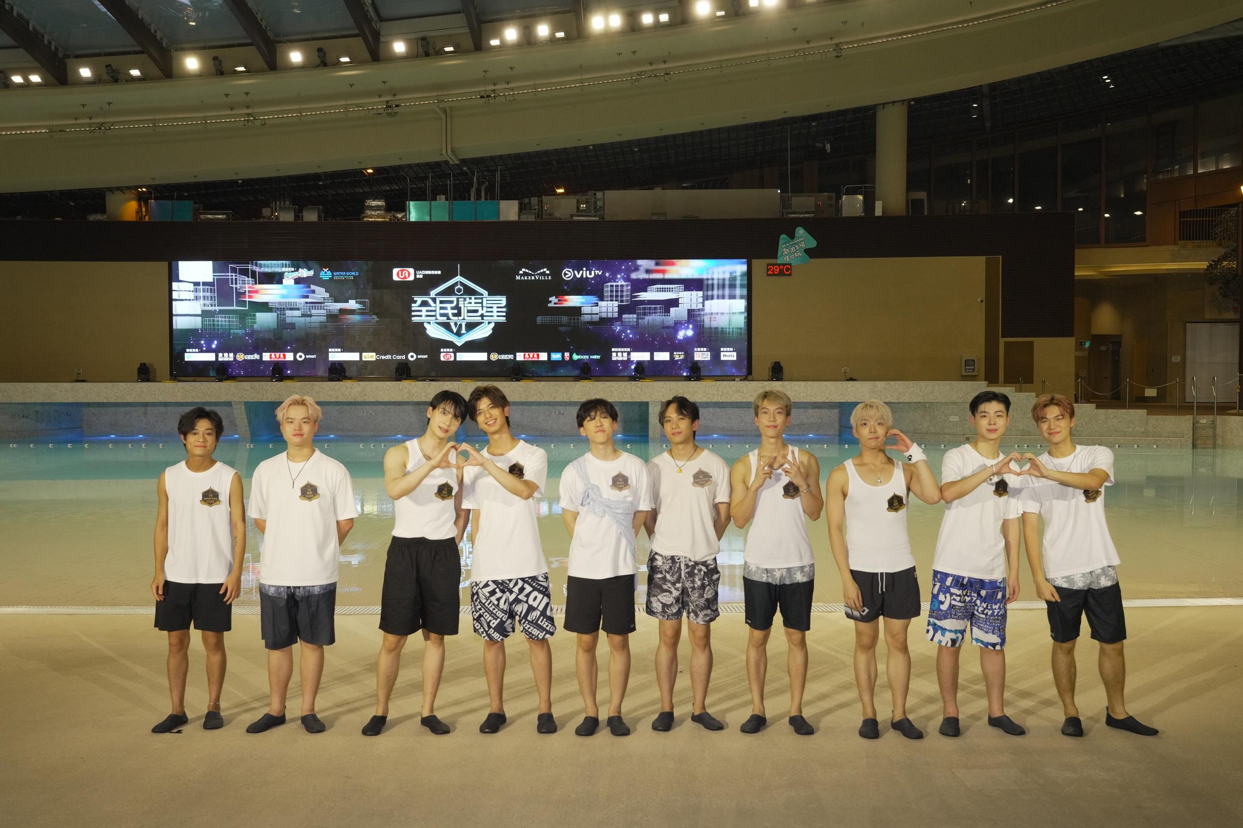 《全民造星VI》第七組參賽者Samuel Tsang、阿靖、曉嵐、 Jeffery、Nottei 、Harry Kwan、KIT、俊傑、大叔、Winter。