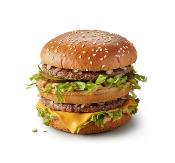 當地居民猜測喬治是否想吃巨無霸。(互聯網)