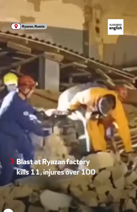 俄羅斯工廠大爆炸釀11死130傷(有片)