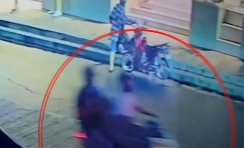 菲律賓首都馬尼拉市中心遊客區發生槍擊案,兩名日本遊客遭到不明人士槍殺,槍手坐一輛另一人駕駛的電單車逃去。(影片截圖)