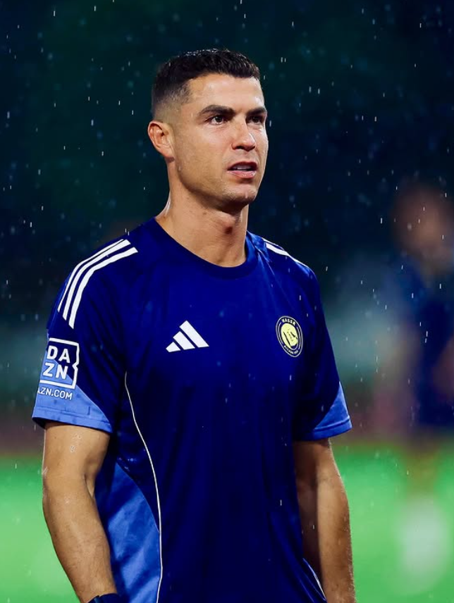 沙特超級盃|C朗拿度與艾納斯在九龍塘聯校運動中心操練。(艾納斯IG)