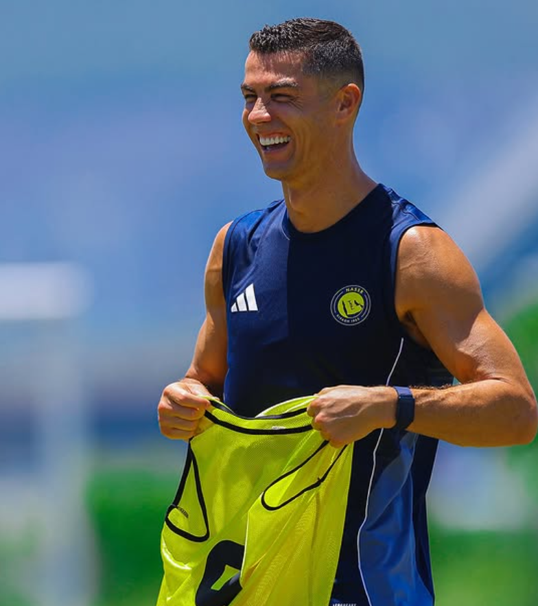 沙特超級盃|C朗拿度與艾納斯於將軍澳足球訓練中心操練。(艾納斯IG)