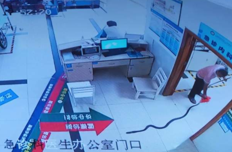 內地雲南省臨滄市一名78歲老翁,日前散步時遭一條長約2.2米的劇毒眼鏡王蛇咬傷,緊急求診,特別的是,家屬還不忘把這條毒蛇一起帶到醫院,嚇壞醫護,所幸老翁治療後撿回一命。