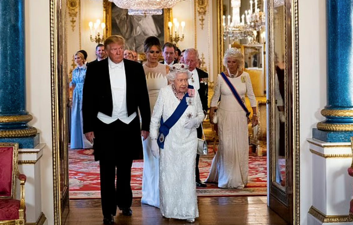 2019年特朗普國事訪問英國。(資料圖片)