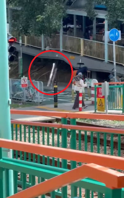 有屯門居民拍攝到疑落雹片段。(「屯門友」影片截圖)