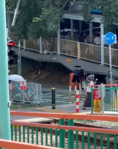 有屯門居民拍攝到疑落雹片段。(「屯門友」影片截圖)