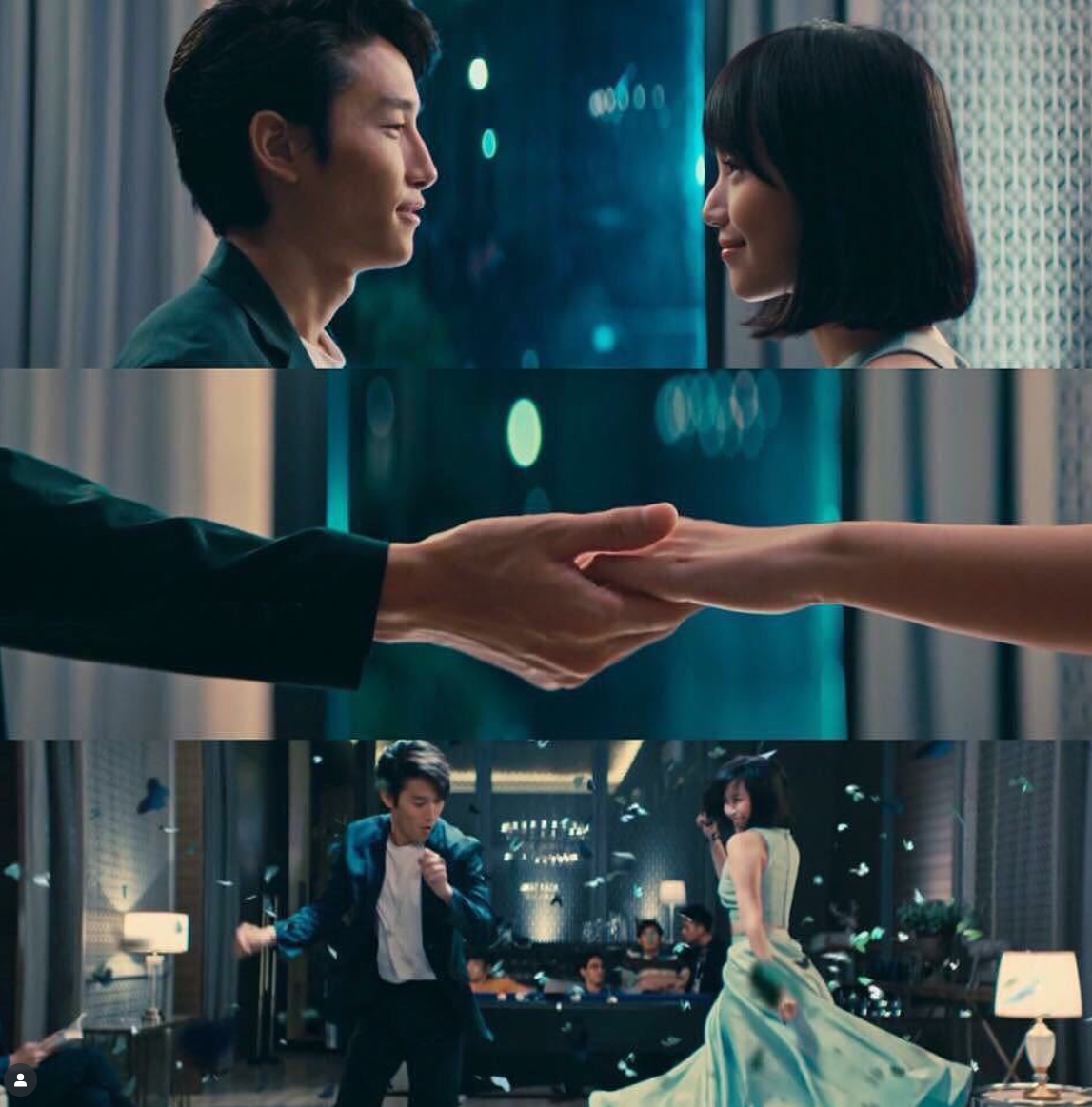 小林龍輔年前跟泰劇《莫測高深一女生》女星Kitty合作拍廣告。