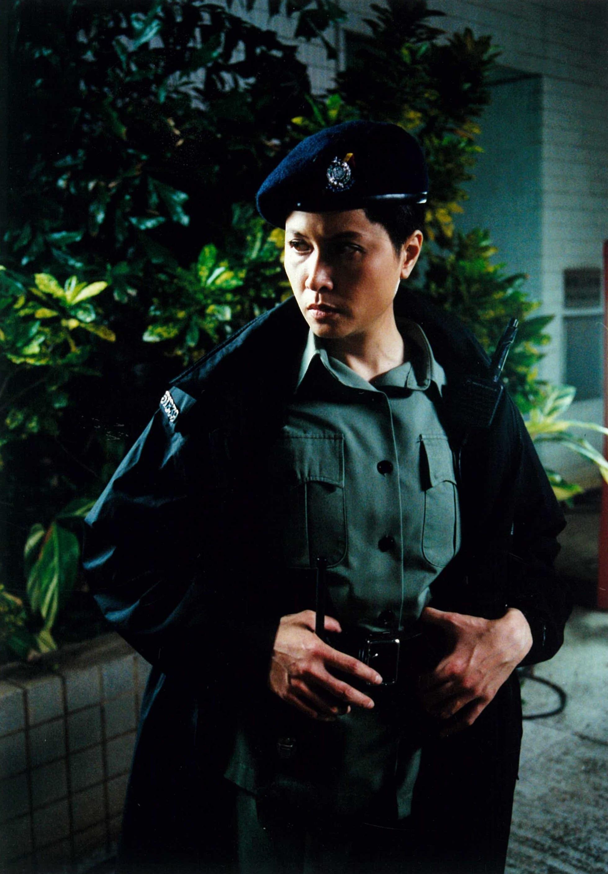 邵美琪在電影《PTU》演的警官與任達華意見分歧。