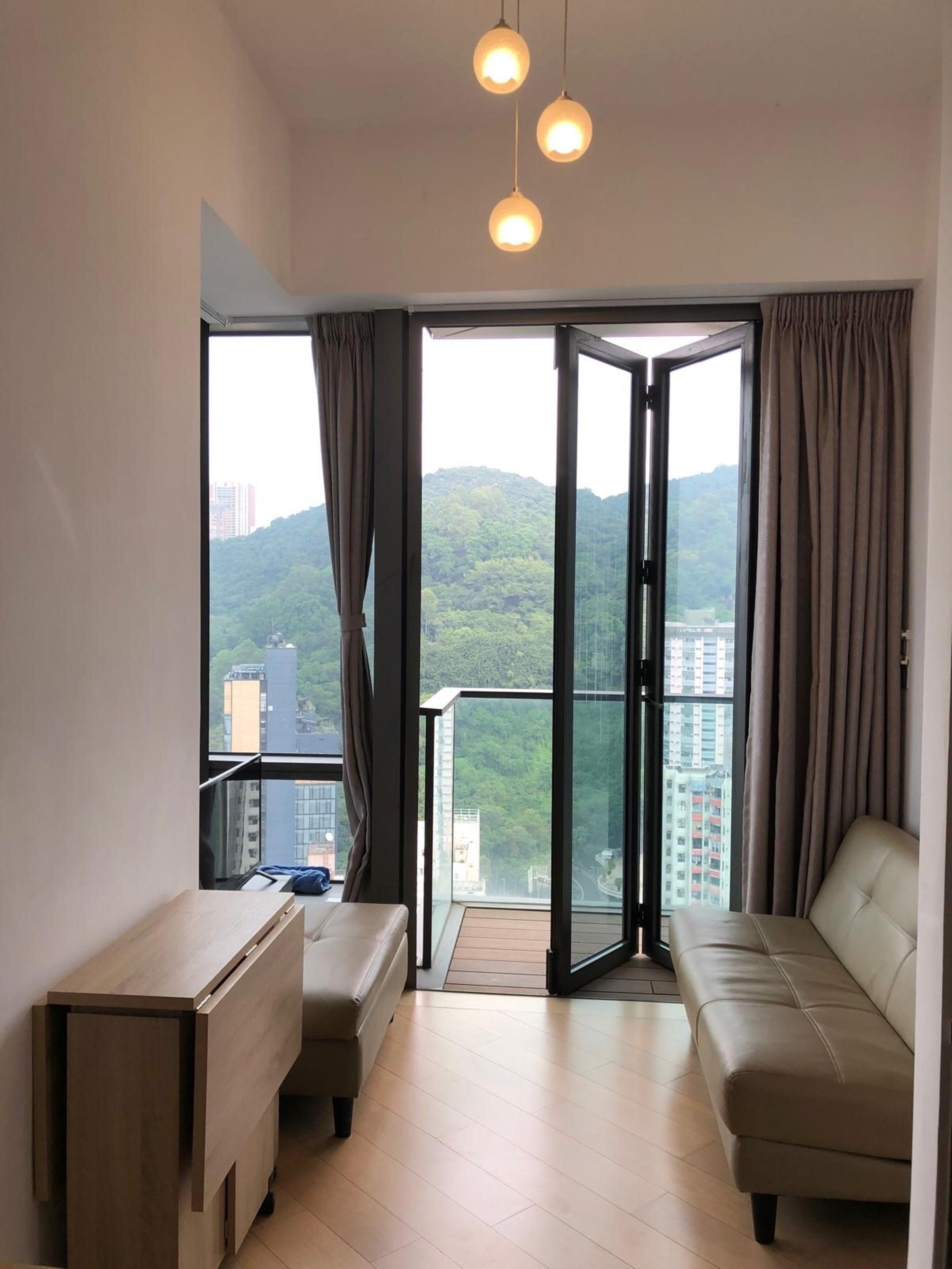 大廳小巧但實用,外接小露台,方便晾曬衣物。