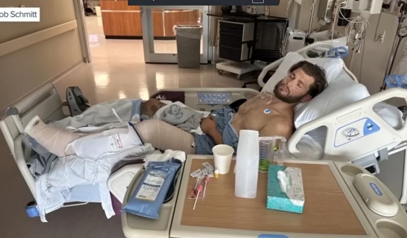 Jacob送院後就留院治療,Buddy獲得消防部門人員暫時照顧。(GoForFund)