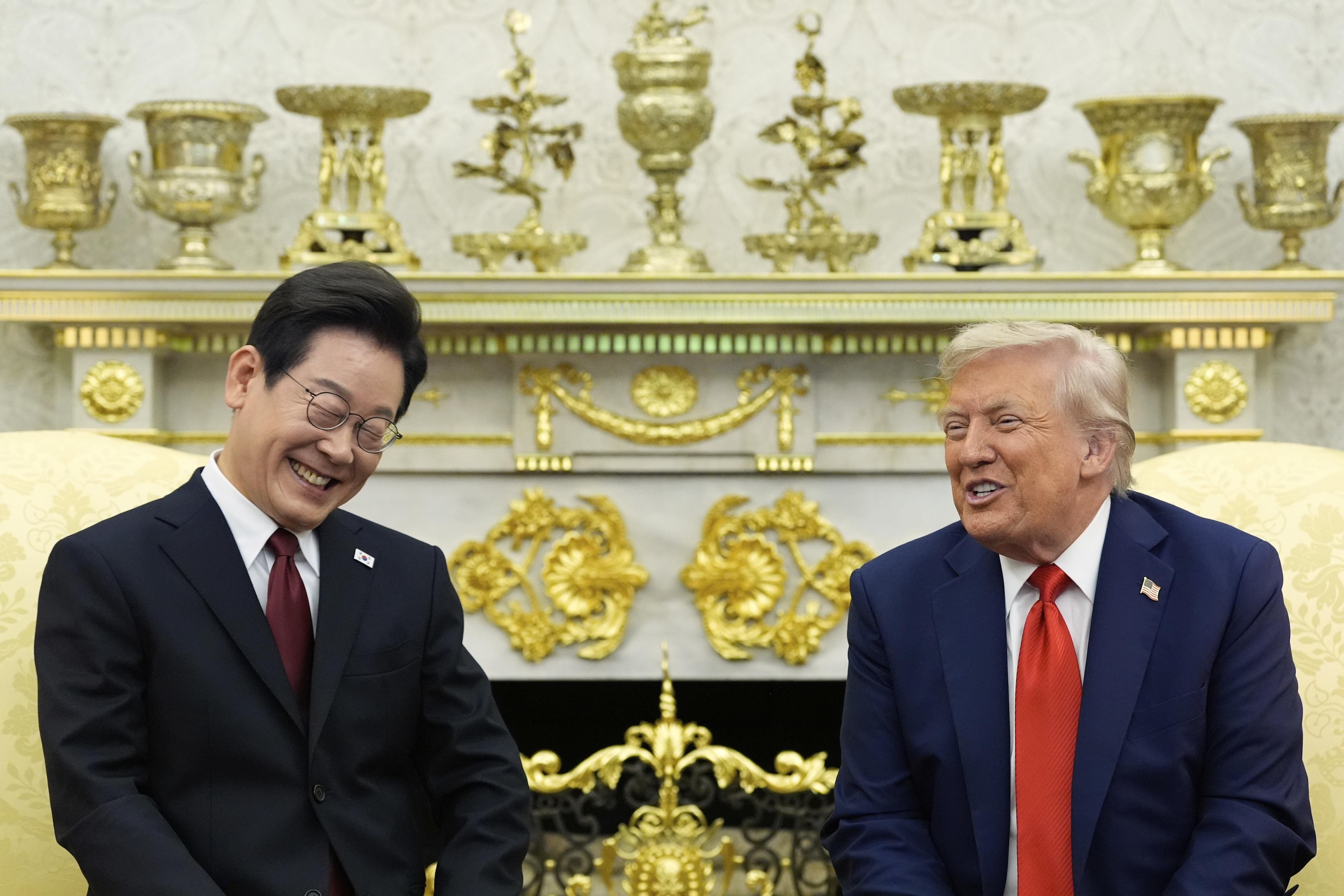 南韓總統李在明於訪美期間,提出韓美合作實現朝鮮半島無核化。(AP)