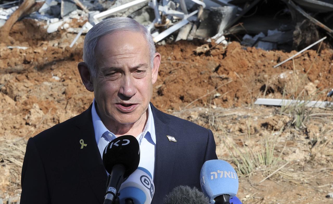 總理內塔尼亞胡發表聲明,指會縮短以軍征服加沙城計劃的「時間表」。(AP)