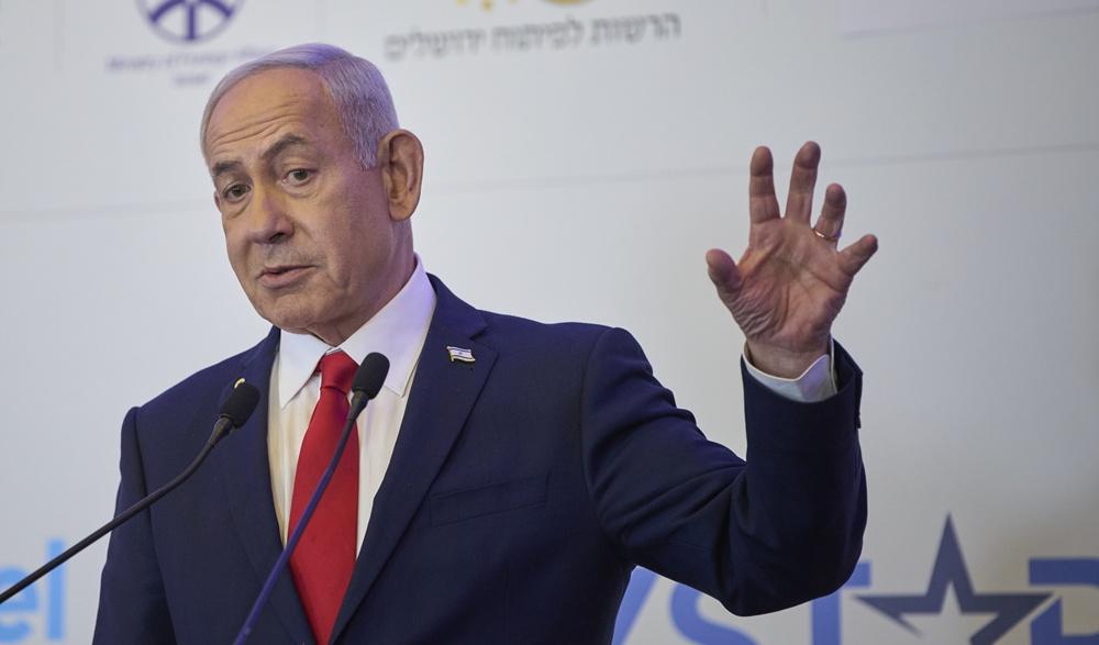 以巴衝突,內塔尼亞胡:打算控制整個加沙,哈馬斯警告面臨高昂代價。(AP)