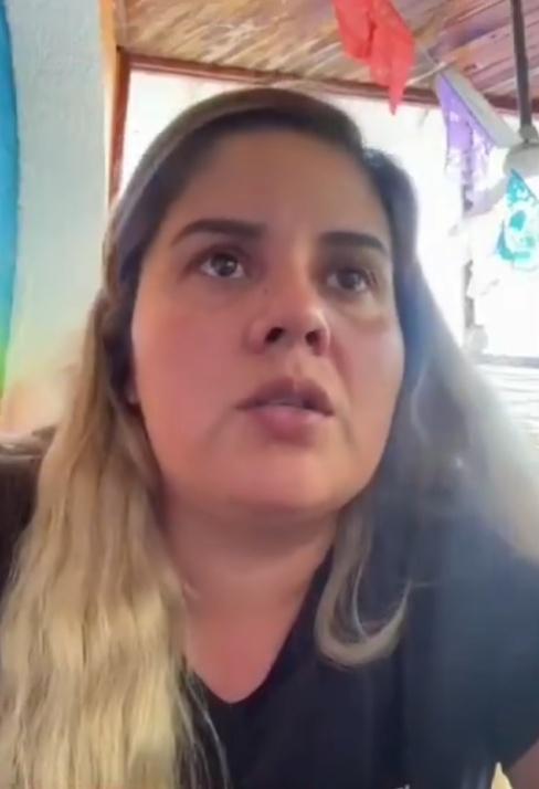 死者妻子接受當地媒體訪問。(X)