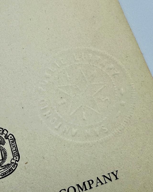 德州聖安東尼奧公共圖書館(San Antonio Public Library)圖書印章。(X)