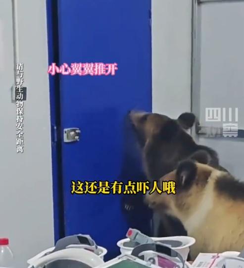 幸最終聯絡房外同事協助,用棍棒等工具推開房門。(微博)