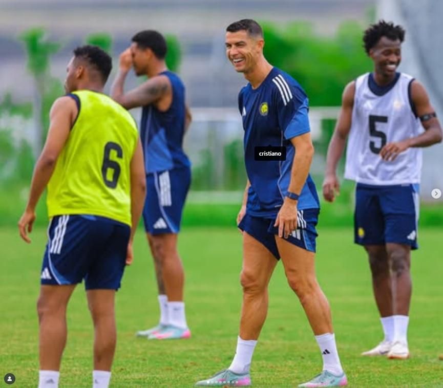 足球巨星C朗近日隨沙特球會艾納斯來港備戰沙特超級盃。(資料圖片)