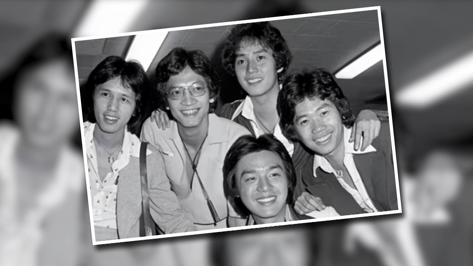 年輕時的溫拿樂隊。