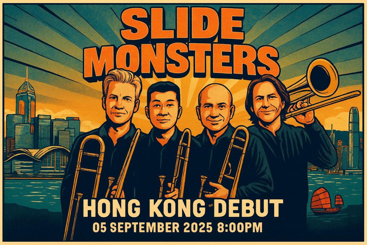 《SLIDE MONSTERS 長號四重奏》宣傳海報。